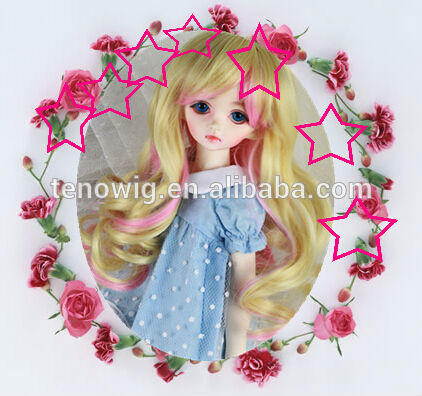 1/3 doll hair wholesale doll wig
