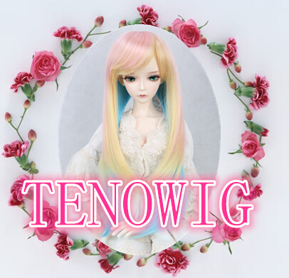 Cute synthetic wigs for dolls