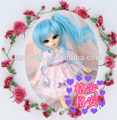 Wholesale price new design synthetic bjd doll wig wholesale