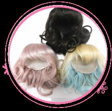 he newest design and fashion short doll wig japan